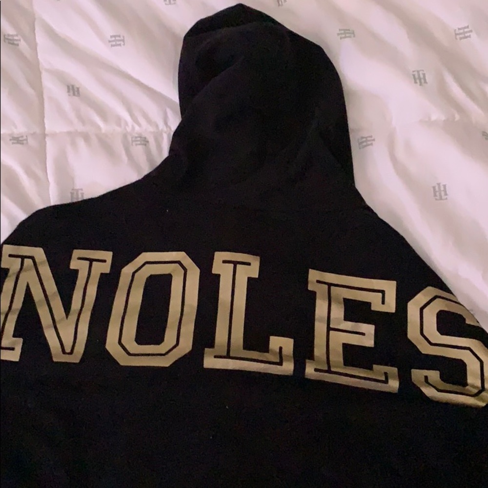 Pink/VS Florida State Seminoles Cropped Sweater